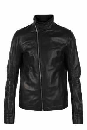Band collar leather jacket, zdjęcie 1 Band collar leather jacket od Rick Owens